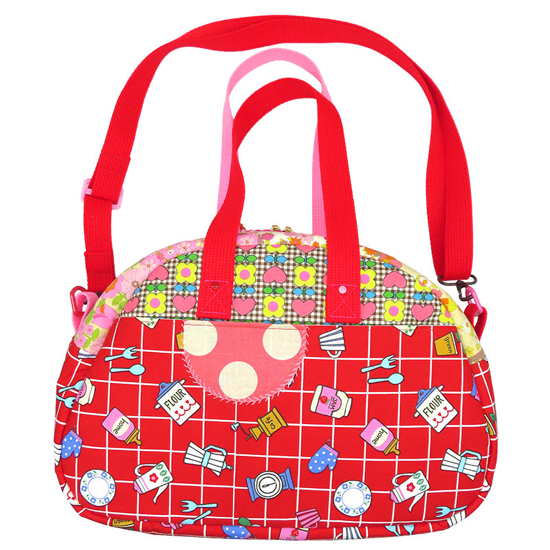 ボストンバッグM (ウサギ2匹)