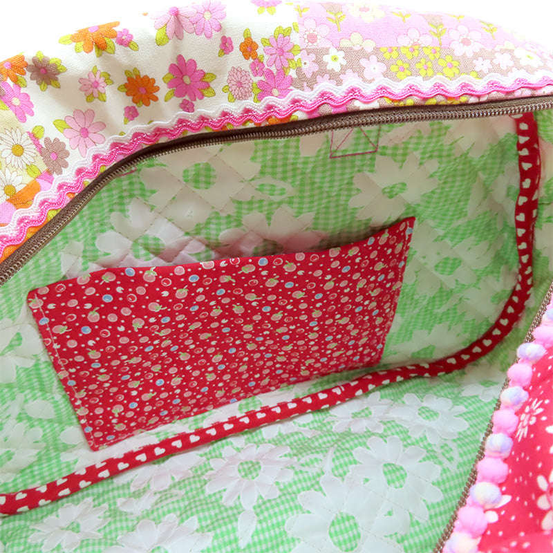 ボストンバッグM (ウサギ2匹)