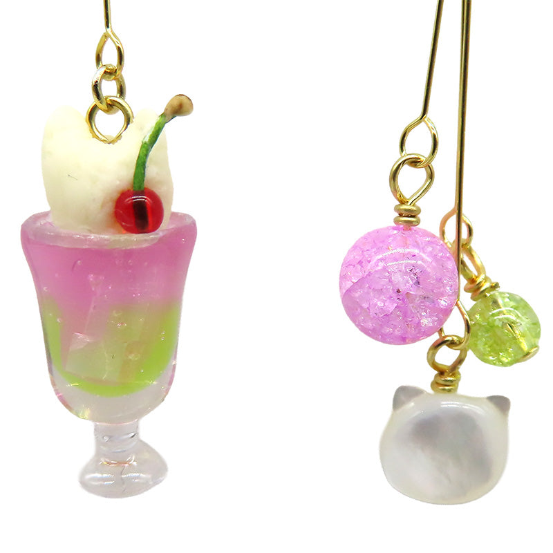 -neko da soda spring- ピアス