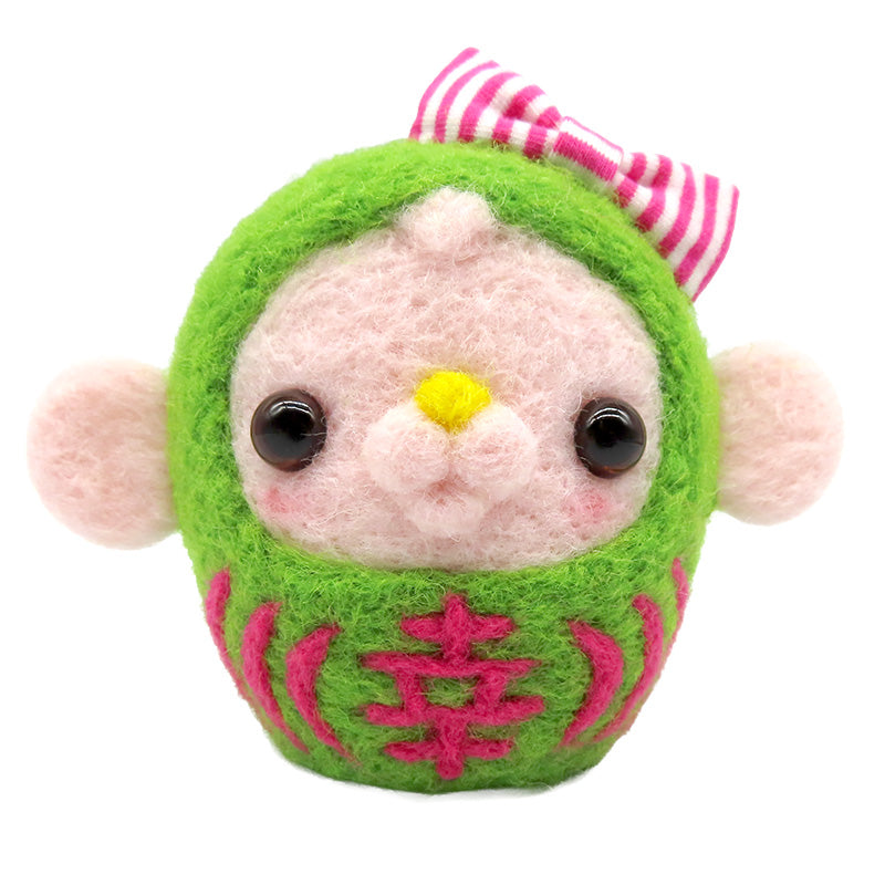くるみちゃんだるま グリーン「幸」