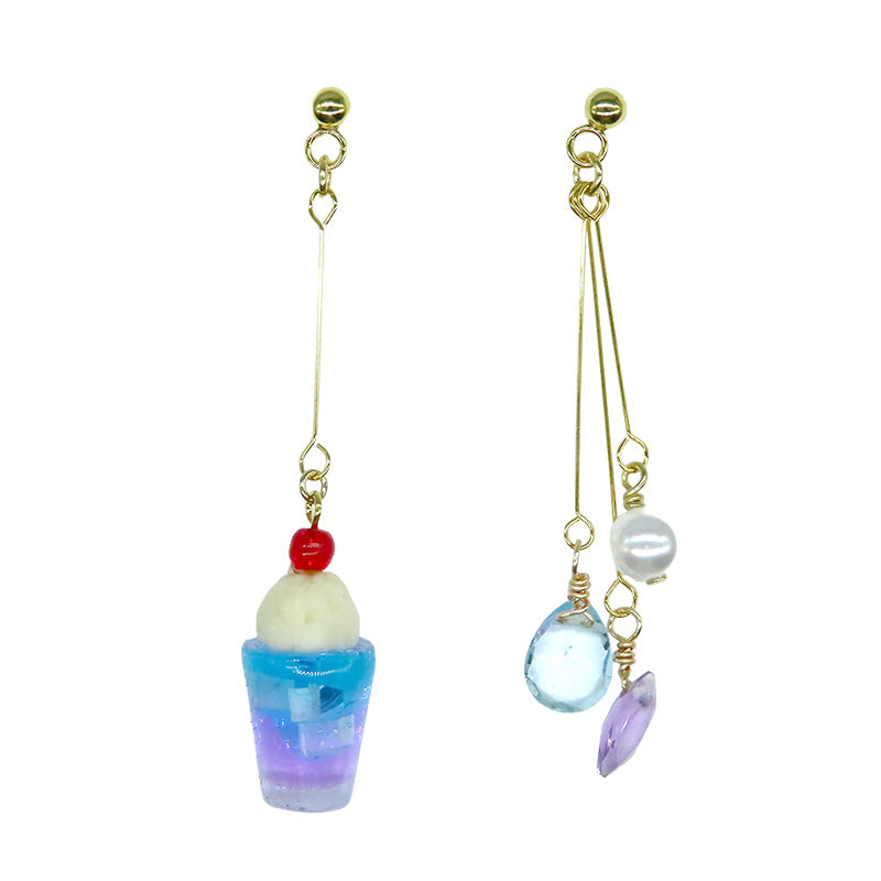 -cream soda- sky ピアス