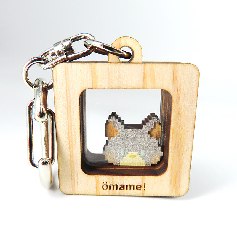 カクカクどうぶつキーホルダー 1粒【ネコ】