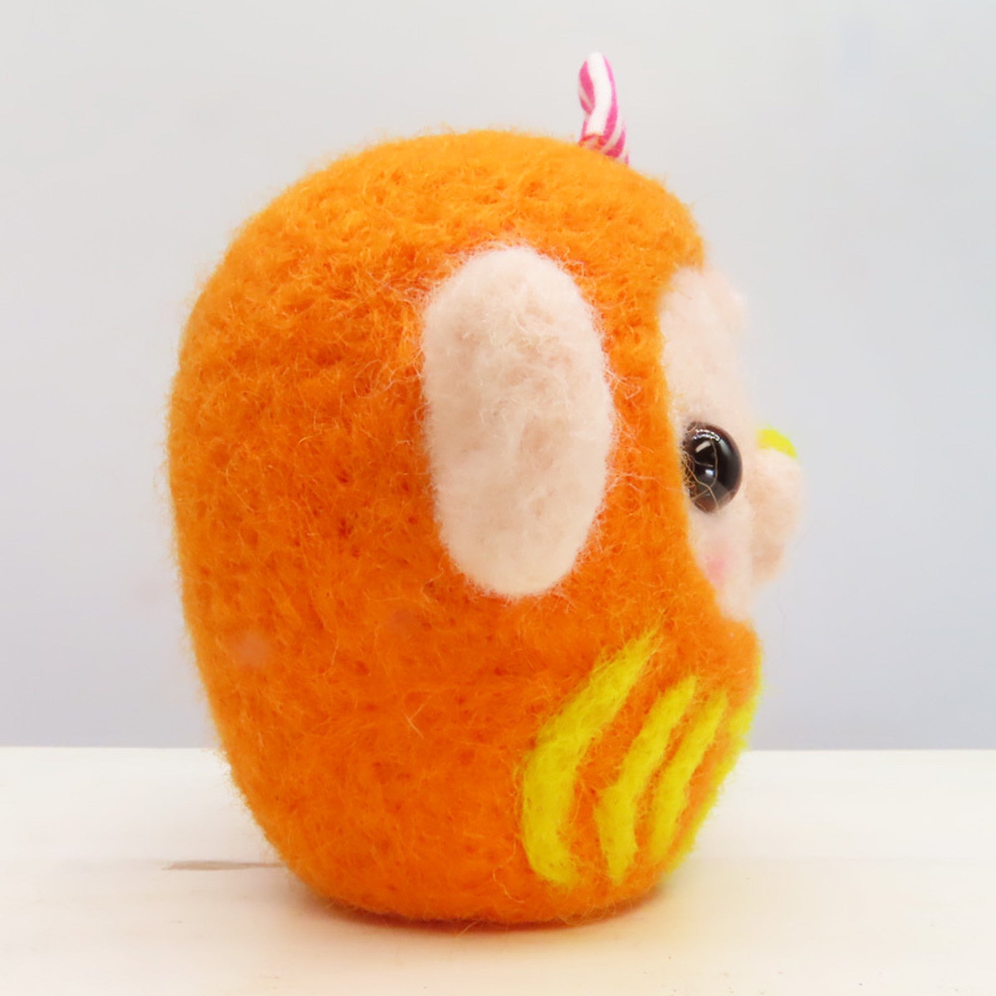 くるみちゃんだるま オレンジ「吉」