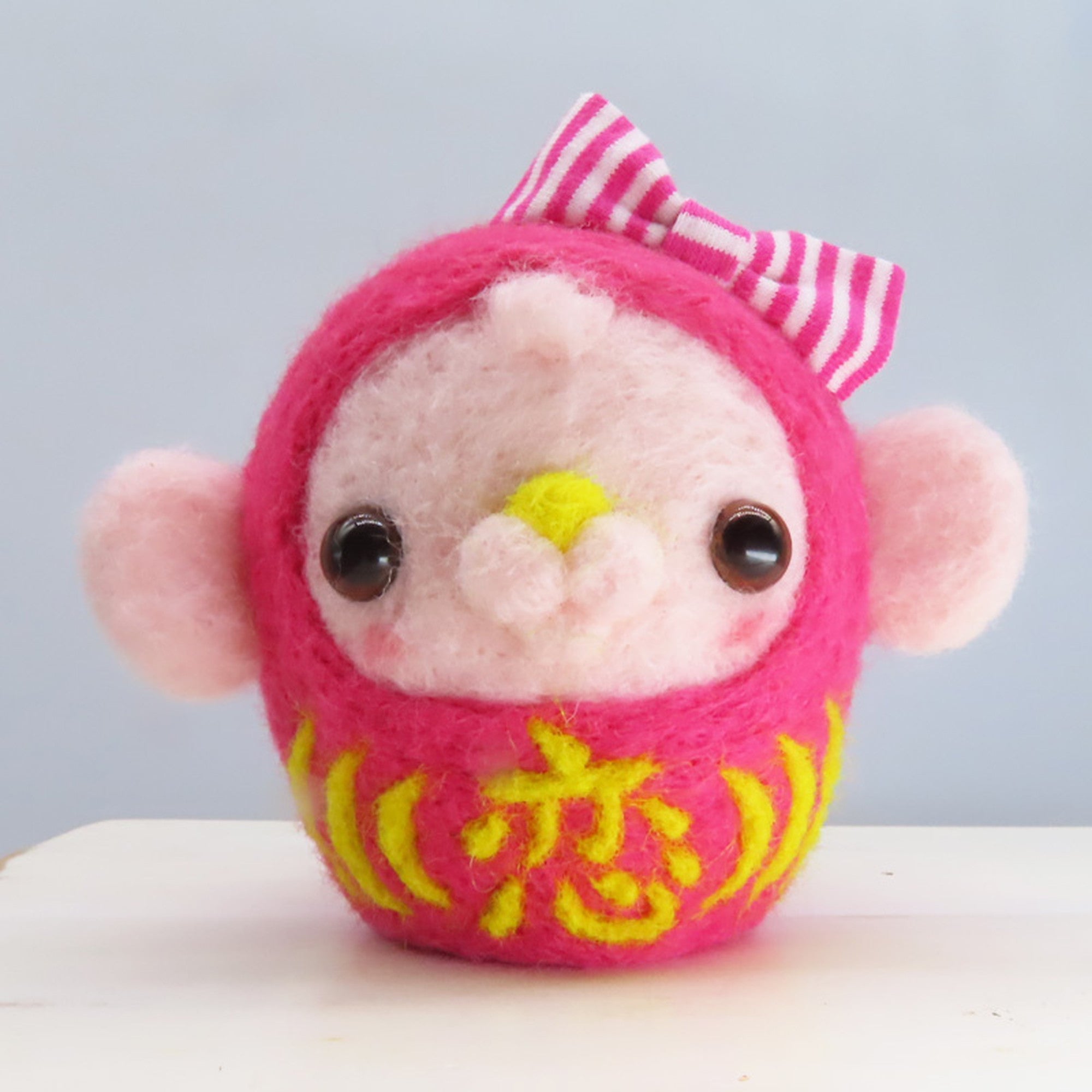 くるみちゃんだるま ピンク「恋」