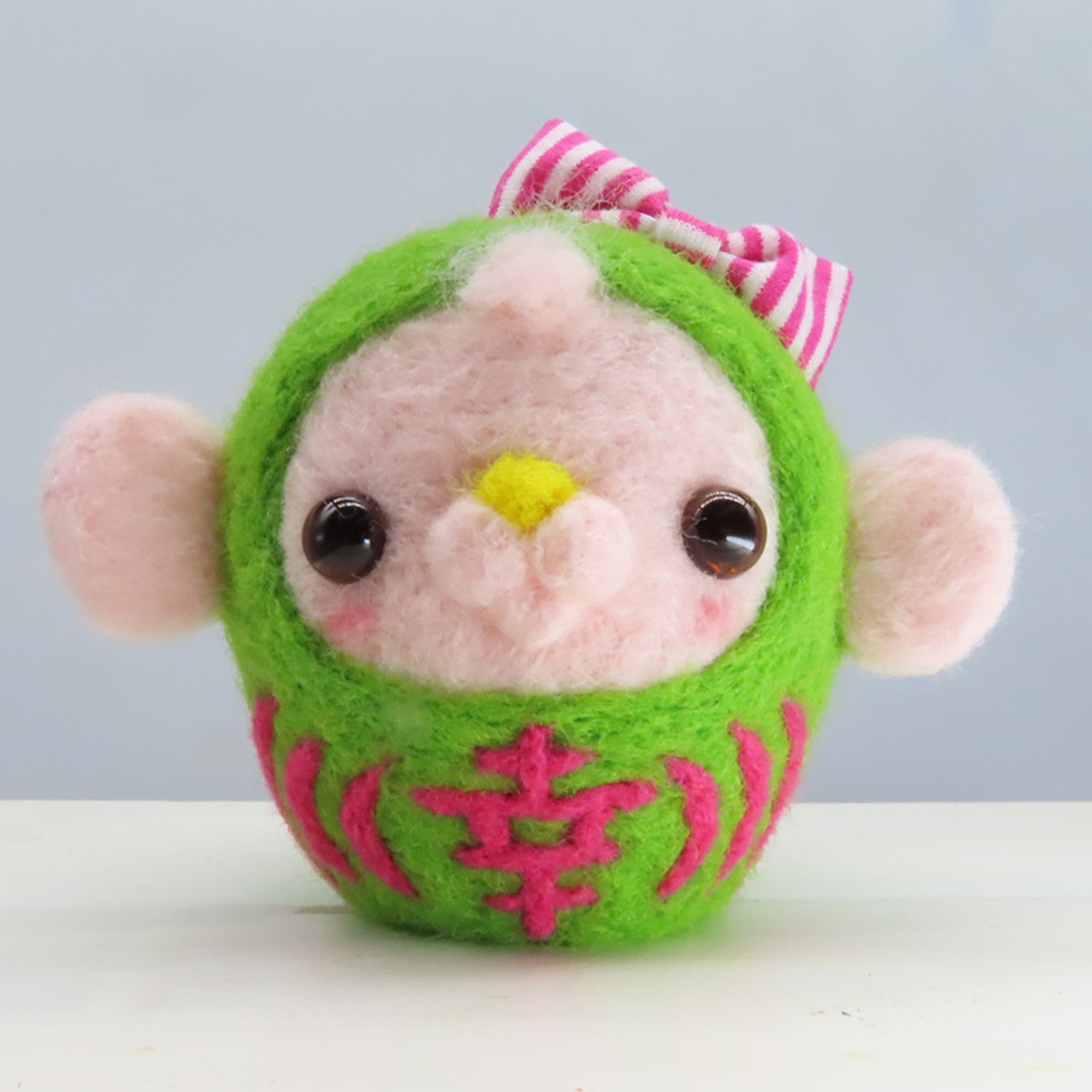 くるみちゃんだるま グリーン「幸」