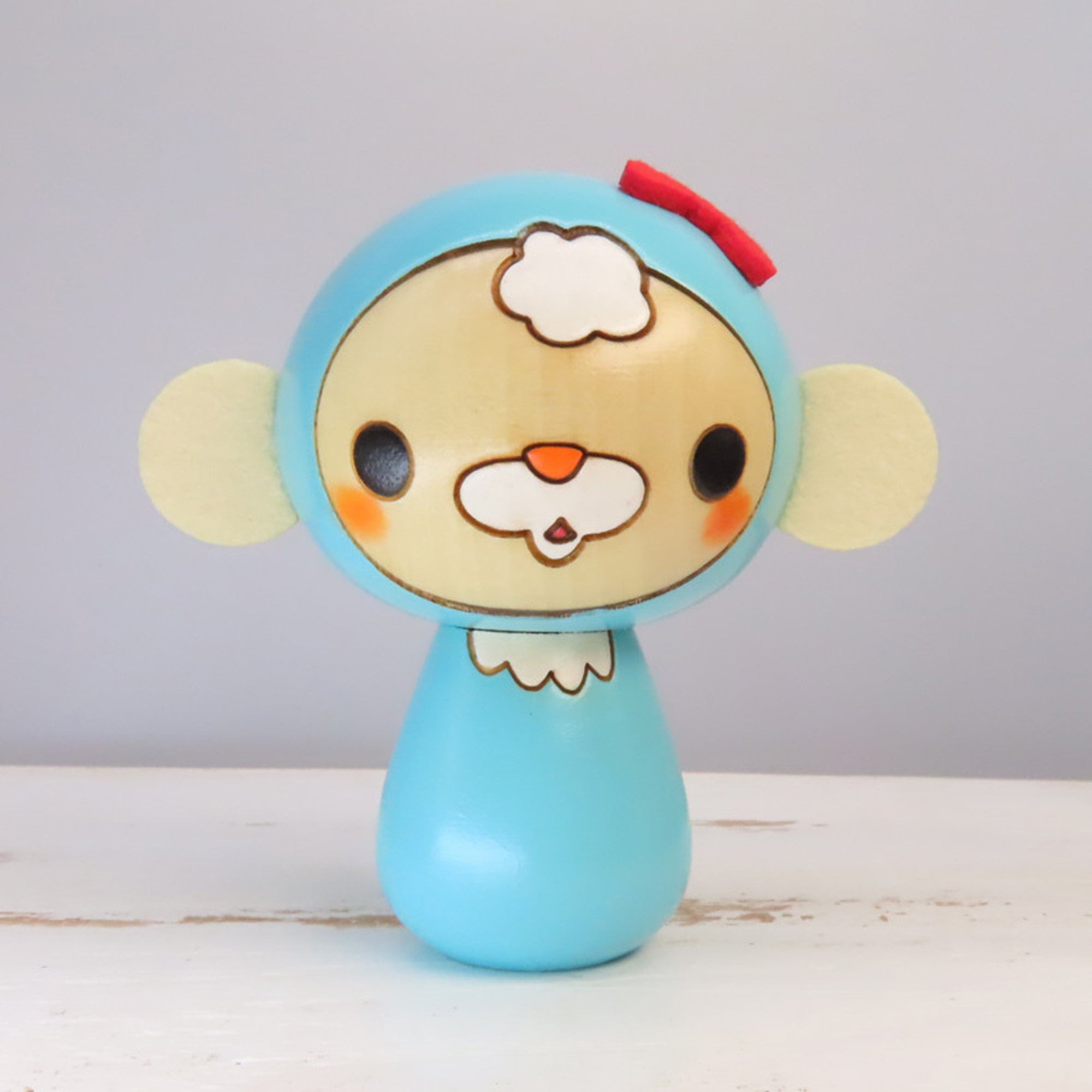 くるみちゃんこけし 水色