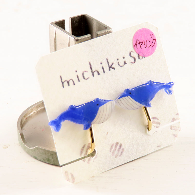 アニマルイヤリング シロナガスクジラ