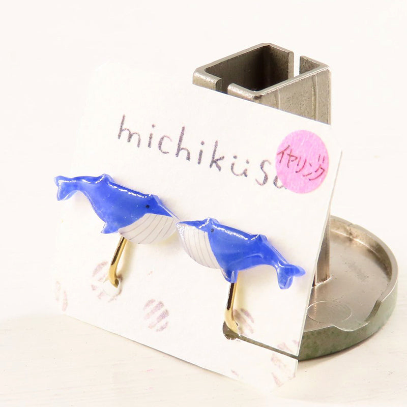 アニマルイヤリング シロナガスクジラ