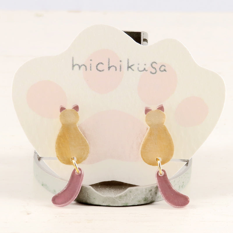 ねこイヤリング シャム