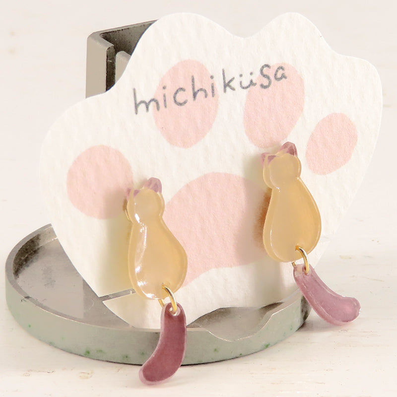 ねこイヤリング シャム