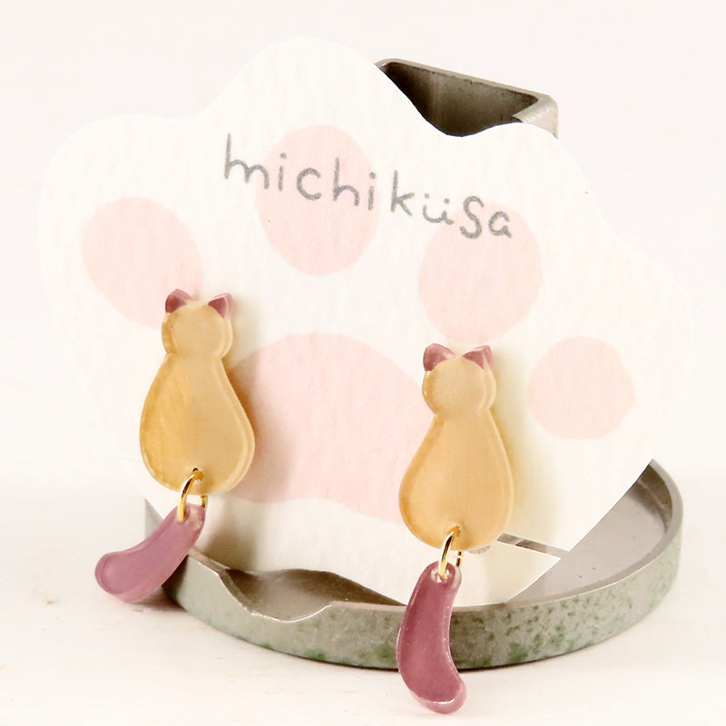 ねこイヤリング シャム