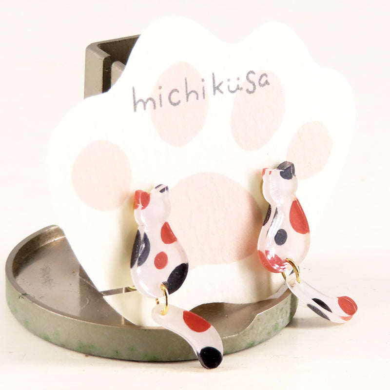ねこイヤリング ミケ