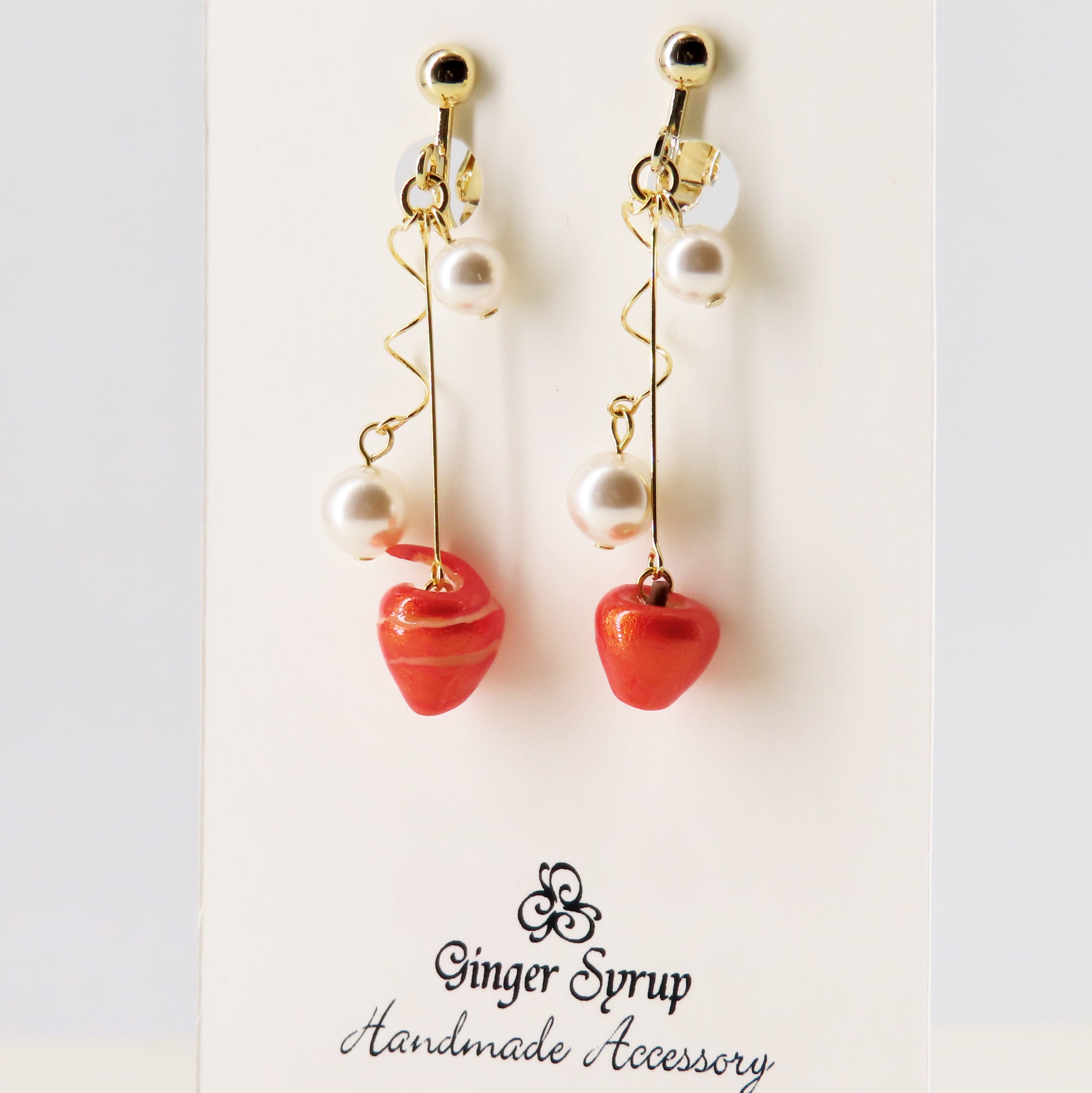 -むきりんご- イヤリング