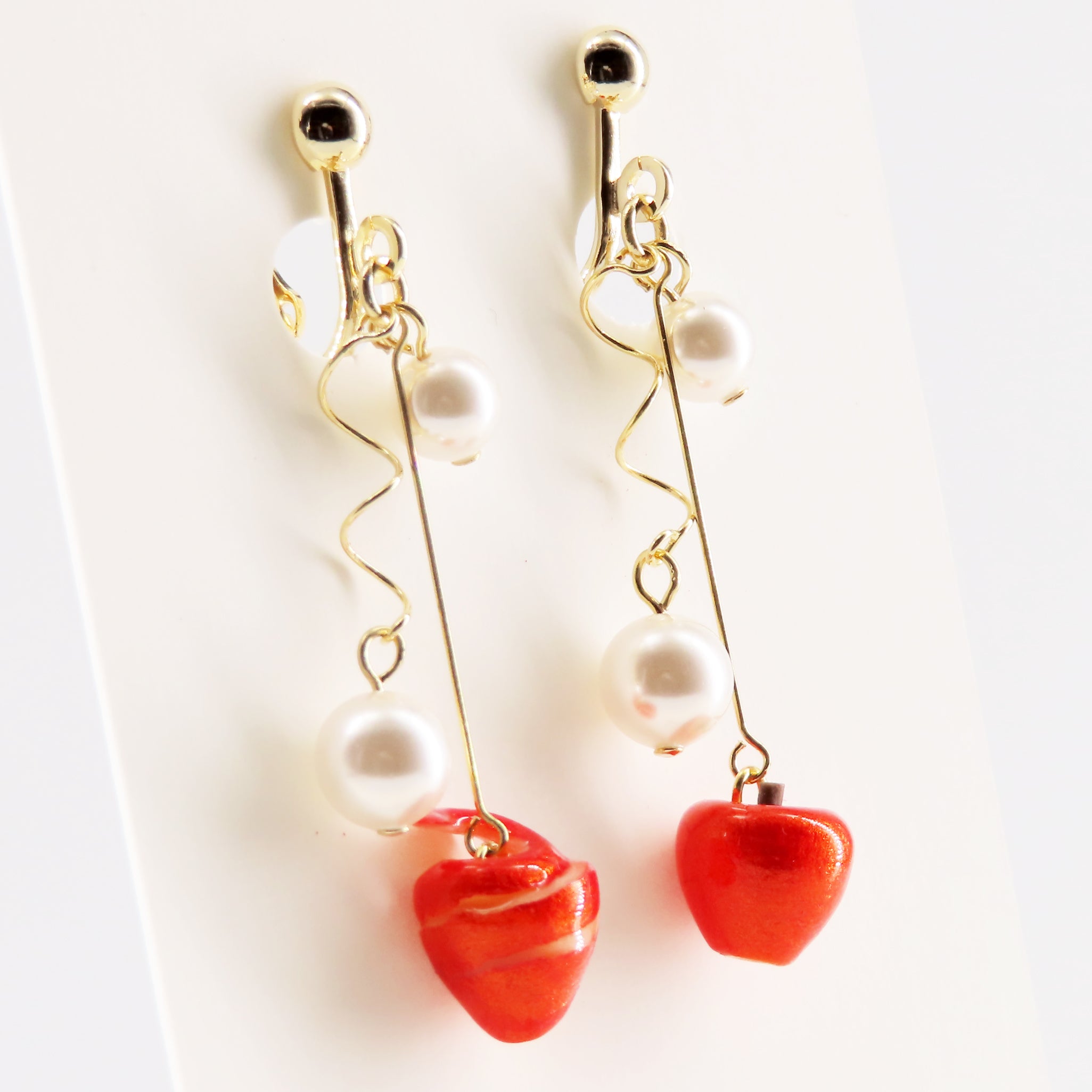 -むきりんご- イヤリング