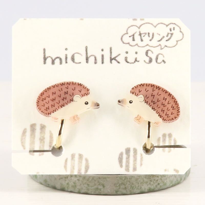 アニマルイヤリング ハリネズミ