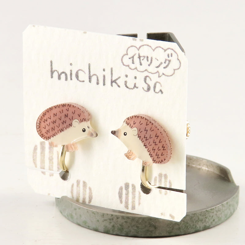 アニマルイヤリング ハリネズミ