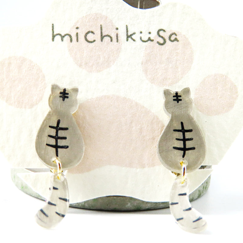 ねこイヤリング サバとら