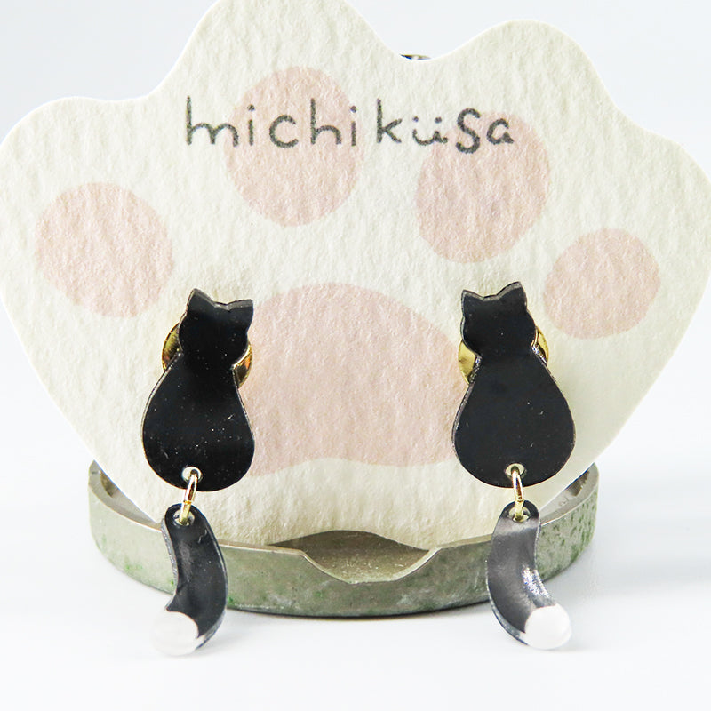 ねこピアス クロ