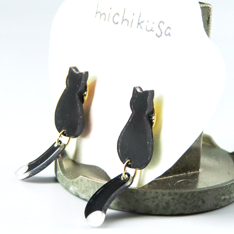 ねこピアス クロ