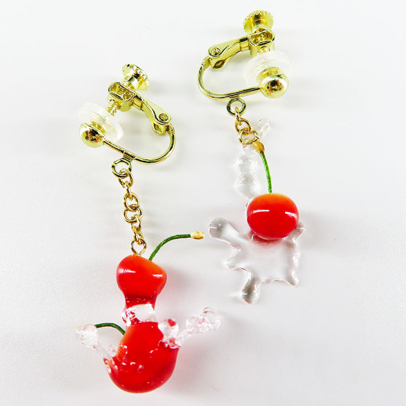 -Drop Cherry- イヤリング