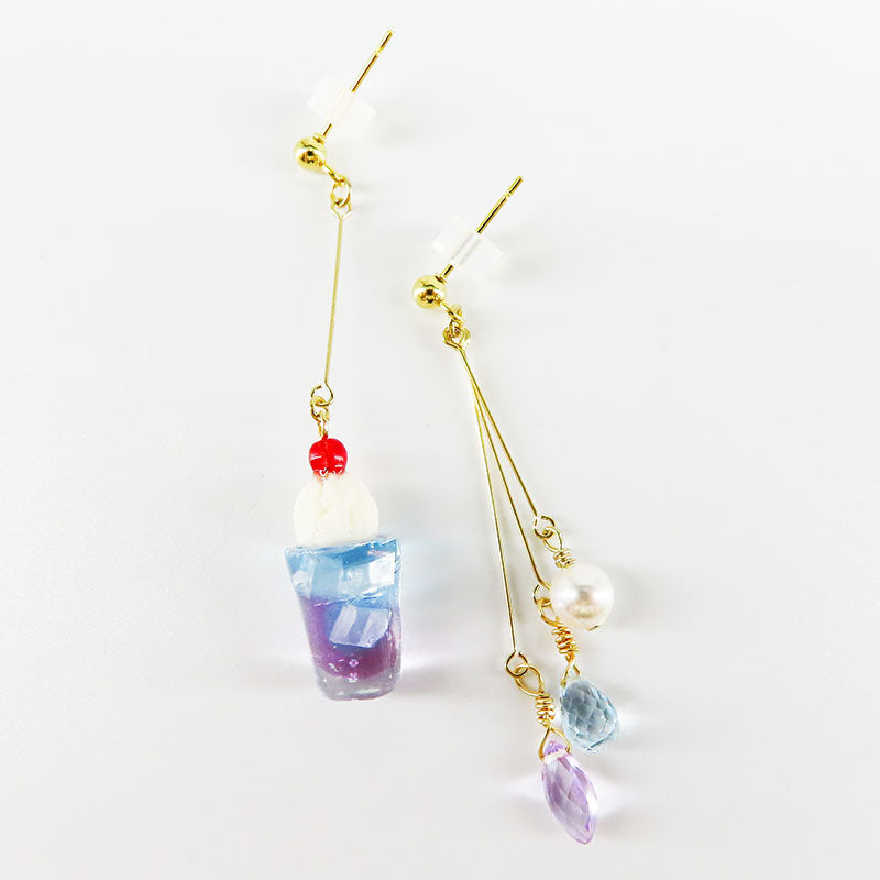 -cream soda- sky ピアス