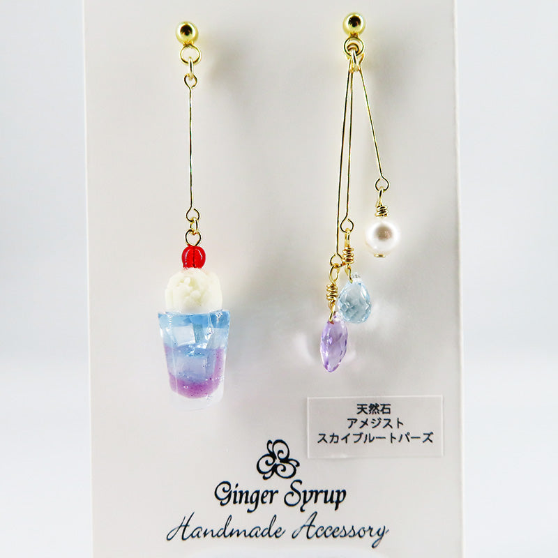-cream soda- sky ピアス