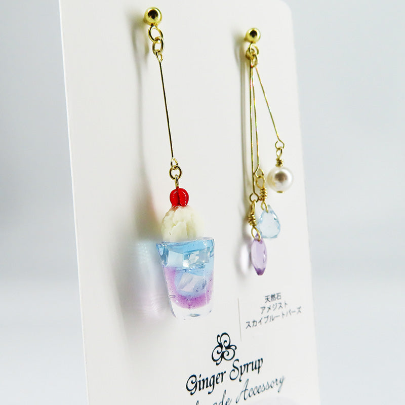-cream soda- sky ピアス