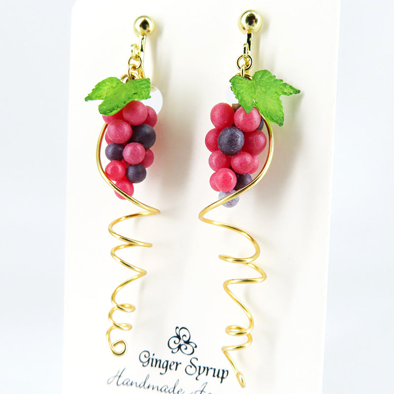 -つるぶどう- イヤリング