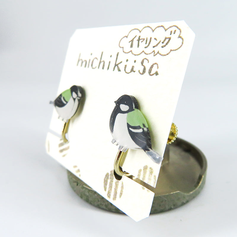 アニマルイヤリング シジュウカラ