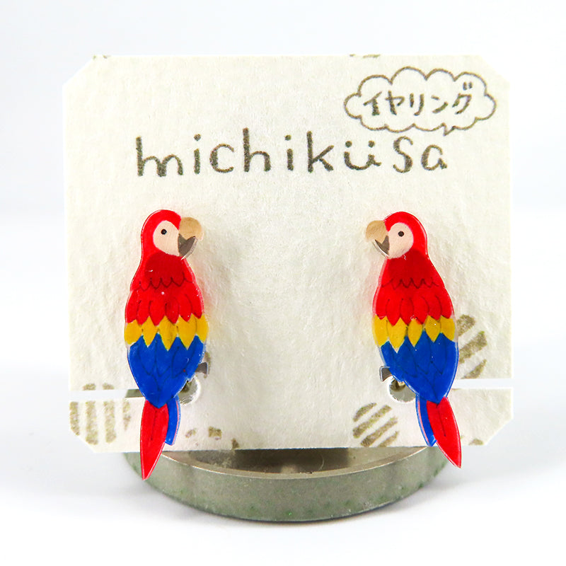 アニマルイヤリング コンゴウインコ