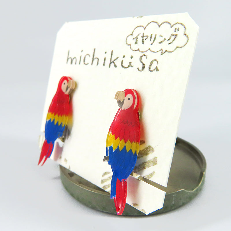 アニマルイヤリング コンゴウインコ