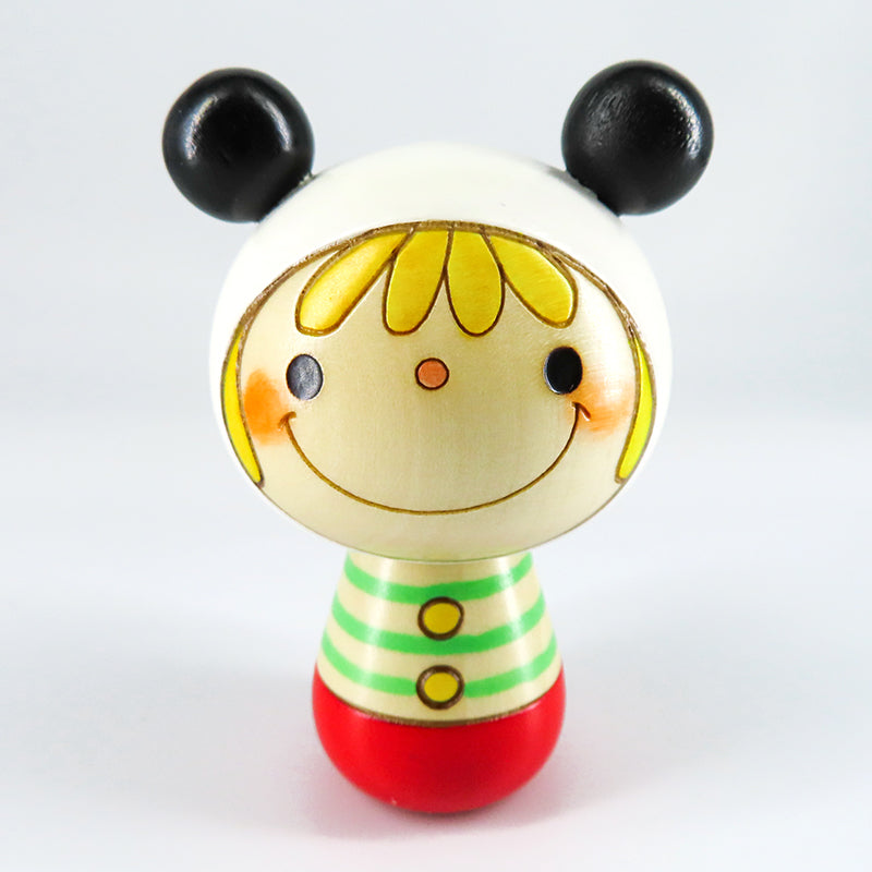 パンダのルナ こけし