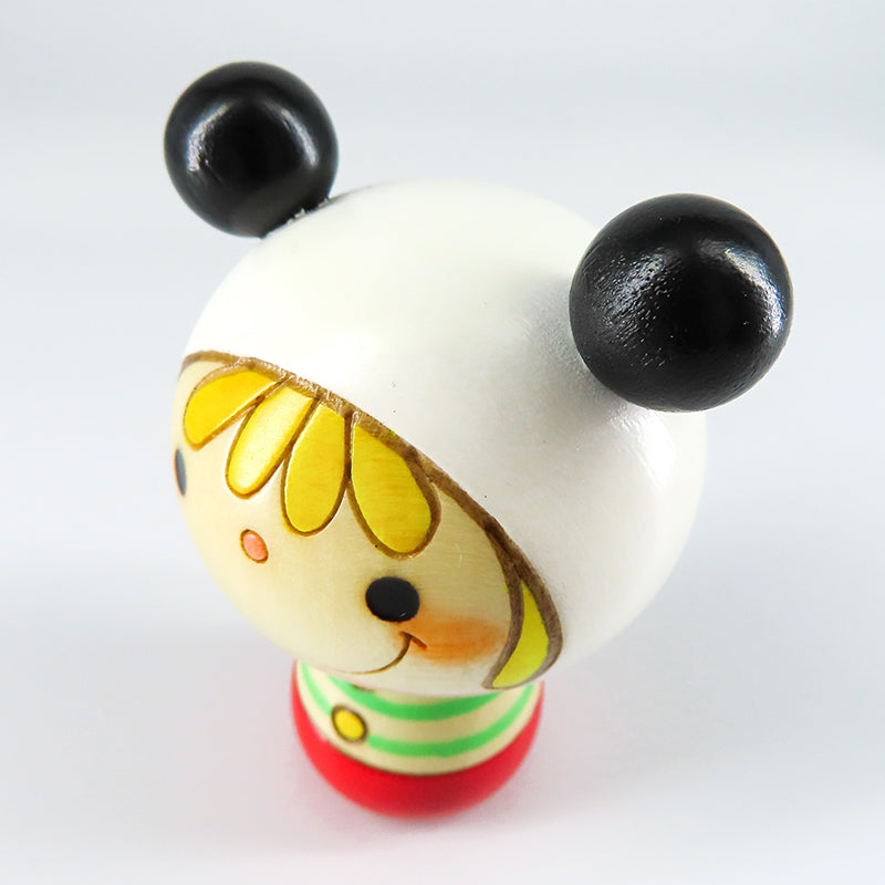 パンダのルナ こけし