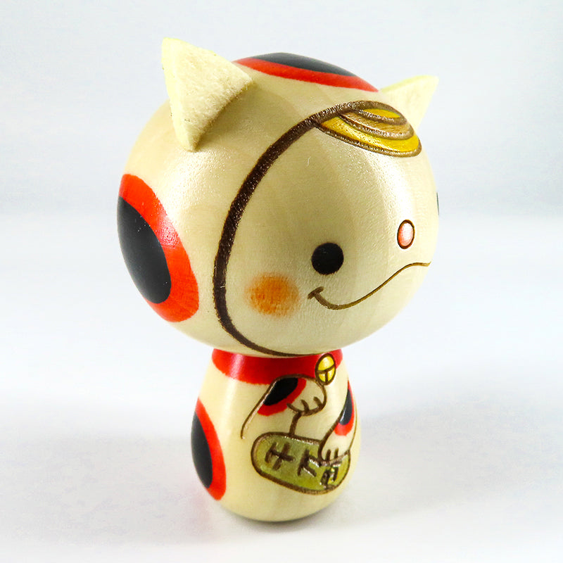招き猫ちゃん こけし
