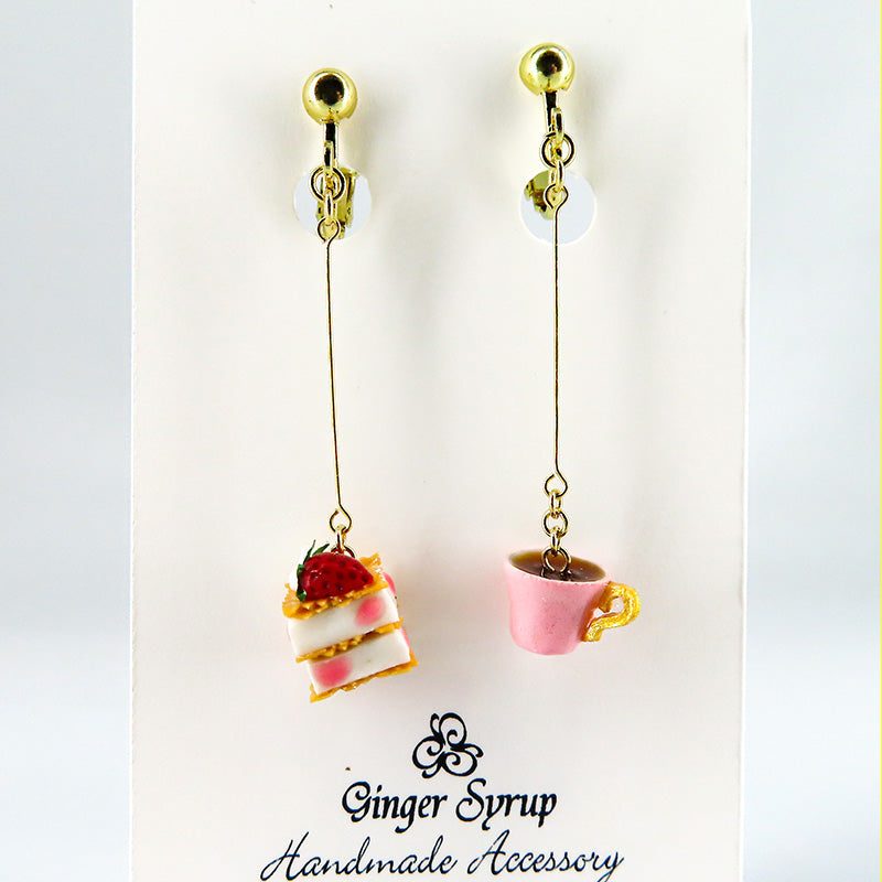 -cafe sweets- ミルフィーユ イヤリング