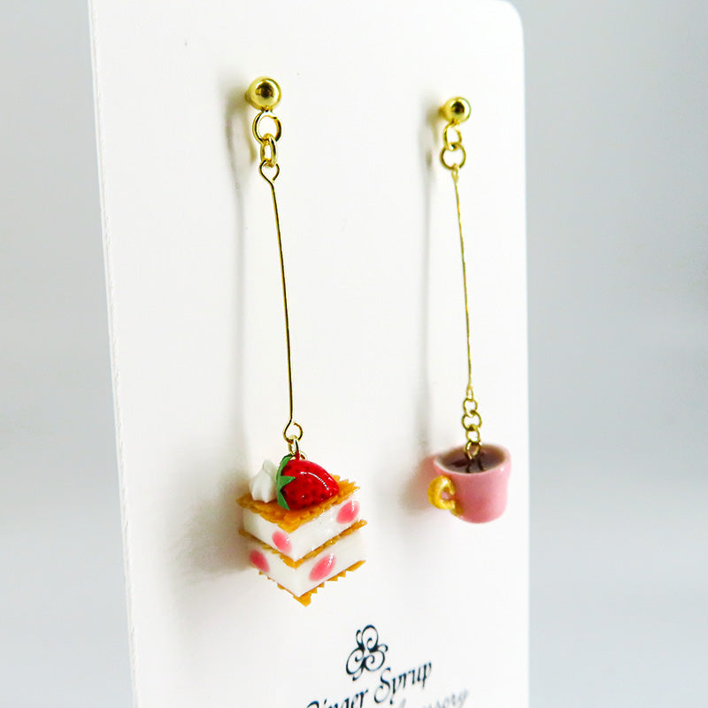 -cafe sweets- ミルフィーユ ピアス