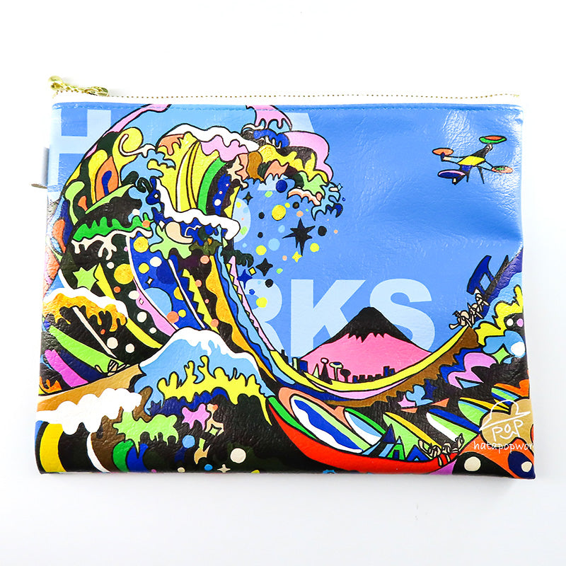 ドローン百景〜神奈川沖浪裏 四角ポーチ