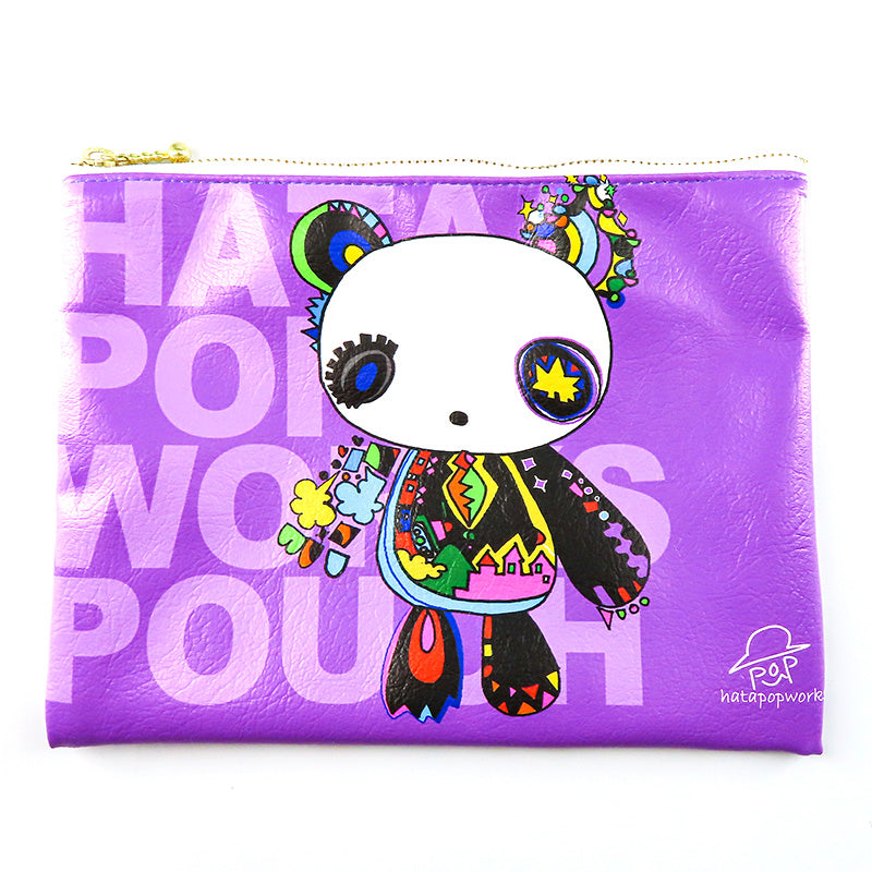 ぱんだのぬいぐるみ 四角ポーチ