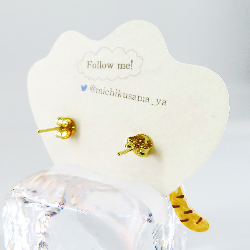 ねこピアス 茶トラ