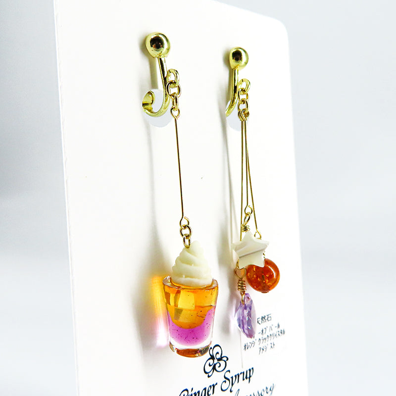 -cream soda- Sunset イヤリング