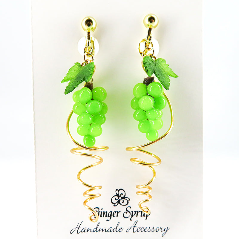 -つるぶどう- シャインマスカット イヤリング