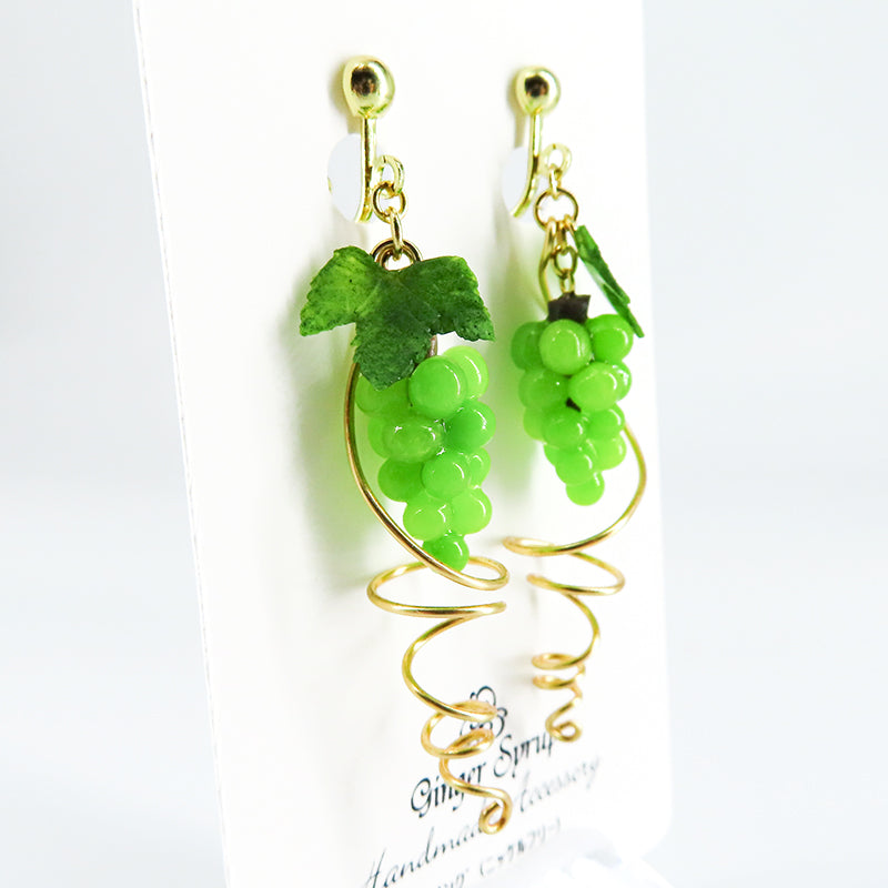 -つるぶどう- シャインマスカット イヤリング