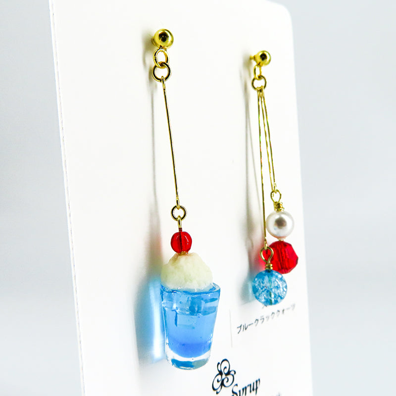 -cream soda- ICE blue ピアス