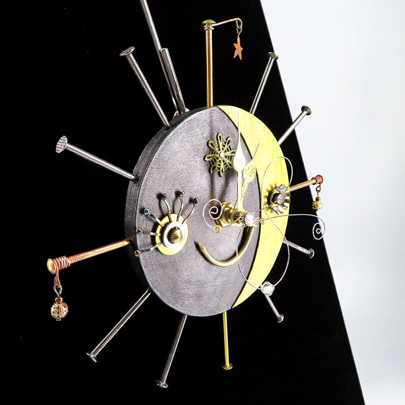 手作り木製時計　スマイルクロック