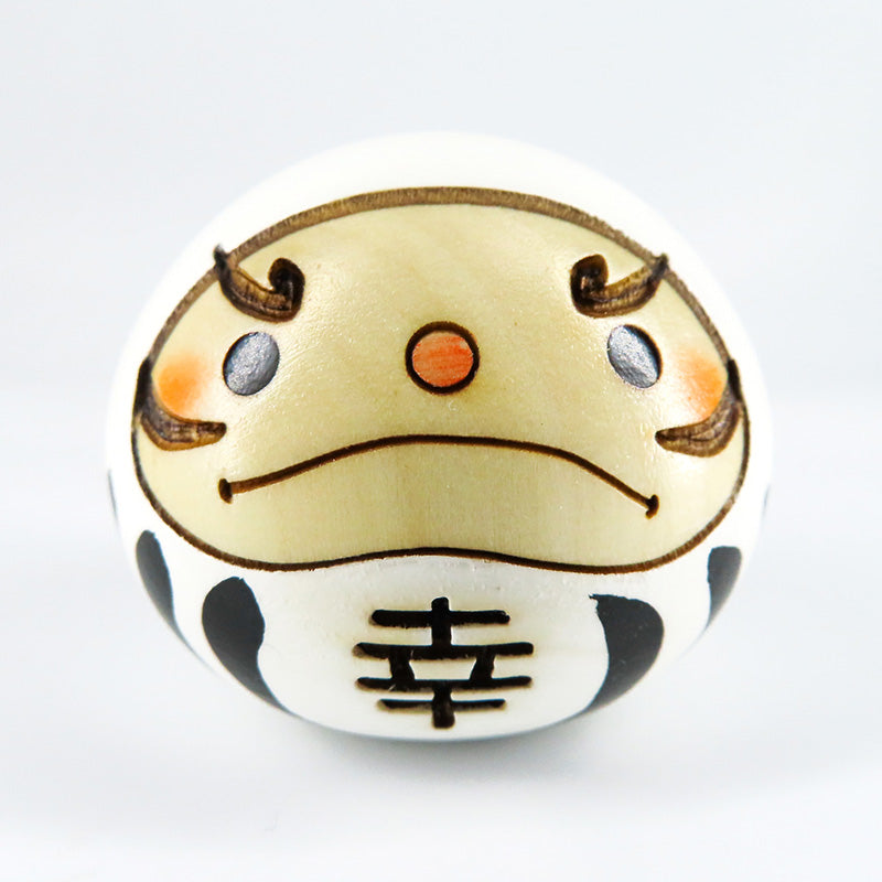 幸福だるま こけし 白