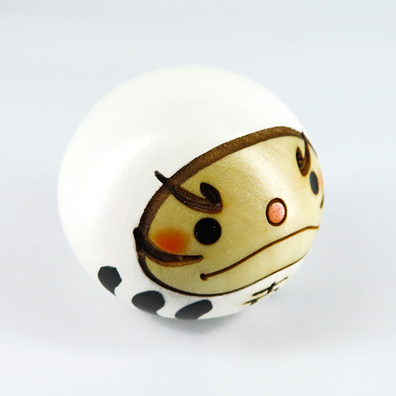 幸福だるま こけし 白