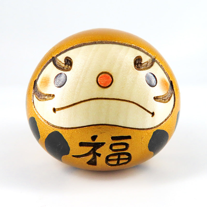 幸福だるま こけし 金