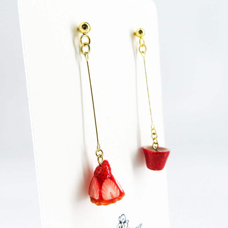 -cafe sweets- ストロベリータルト ピアス