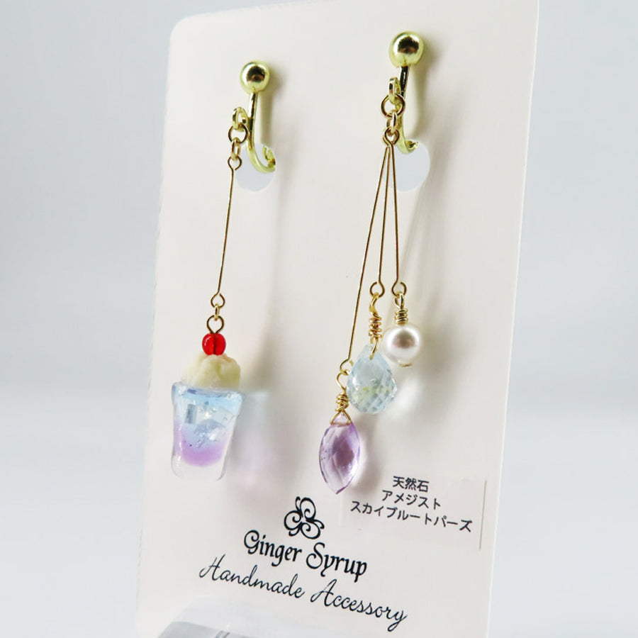 -cream soda- sky イヤリング