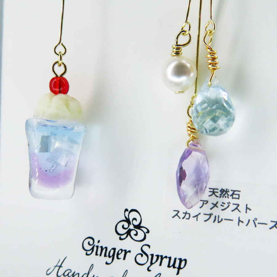 -cream soda- sky イヤリング